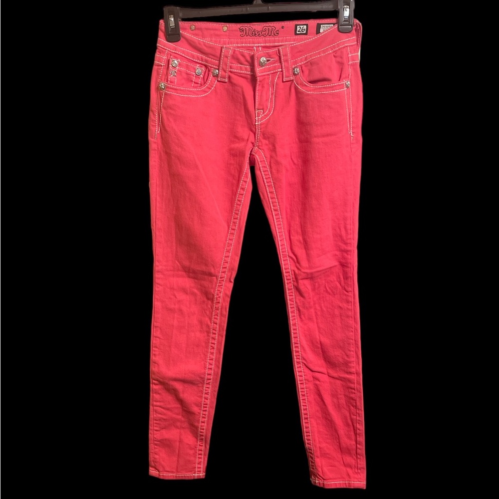 Miss me skinny pink jeans size 26